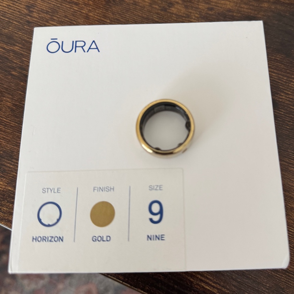 Oura Ring Horizon Ring Gold Color Size 9